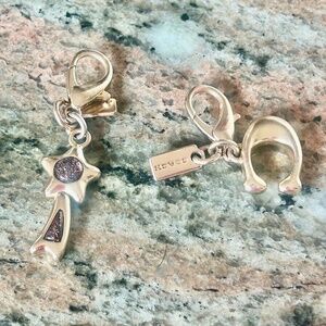 Coach small charms for wristlets or key chains